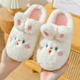 thumbnail image 4 of LYMAYTER Womens Mens Cotton Slippers Girls Comfort Warm Slippers Fall Winter Anti-Slip Home Slippers, 4 of 9