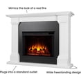 thumbnail image 3 of Real Flame Callaway 63" Grand Electric Fireplace in White, 3 of 9