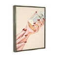 thumbnail image 3 of Stupell Industries Chic Red Nail Polish Holding Perfume Bottle Luster Gray Framed Floating Canvas Wall Art, 24x30, by Ziwei Li, 3 of 6