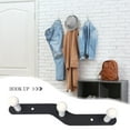 thumbnail image 2 of Adhesive Kitchen Hanger Hook Heavy Duty Hanger Organizer for Robes Coats Scarves Belts, 2 of 3
