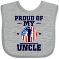 thumbnail image 3 of Inktastic Military Uncle Proud Nephew Boys or Girls Baby Bib, 3 of 4