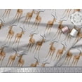 thumbnail image 2 of Soimoi Polyester Crepe Fabric Deer Animal Fabric Prints by Yard 52 Inch Wide, 2 of 3