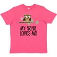 thumbnail image 3 of Inktastic My Nana Loves Me Owl Youth T-Shirt, 3 of 5