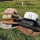 thumbnail image 4 of Sombrero de paja plano para mujer, Sombrero con lazo para el sol, playa, vacaciones, verano, 2023, 4 of 4