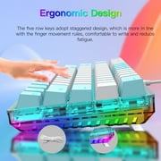 E-YOOSO 60% Mechanical Keyboard - RGB Backlit, Blue Switch, Wired Gaming Keyboard with 61 Keys for PC, Mac