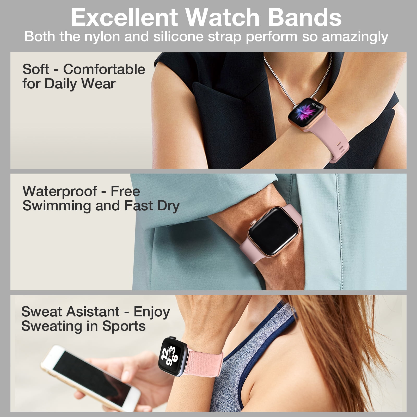 Apple Watch Western Leather Bands With Stone Large Size 42