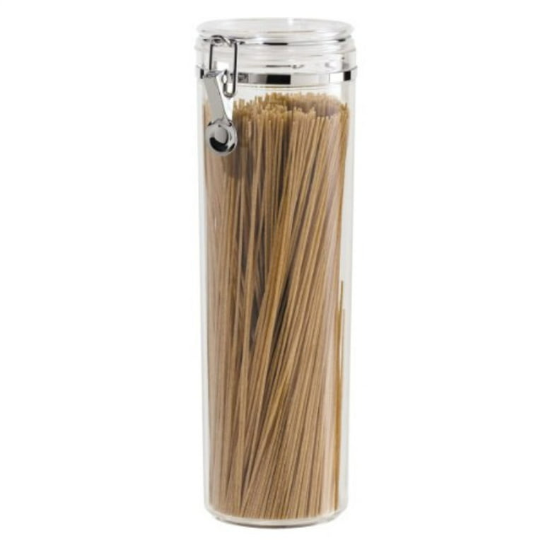NEW Oggi Acrylic Spaghetti Container Pasta Canister Airtight w/ Clamp 4