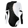 thumbnail image 2 of YONGHS Kids Girls Long Sleeve Gymnastics Leotard Ballet Athletic Bodysuit, 2 of 5