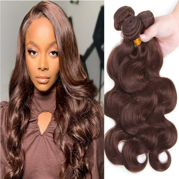 Hair Bundles Yuksoocosh Chocolate Brown Body Wave 14-18