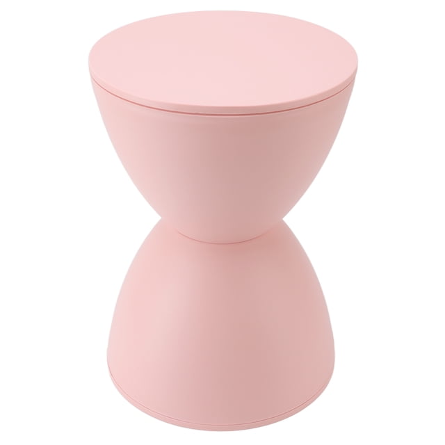 Hourglass Shaped Stool, Hourglass Stool Versatile For Bathroom Pink