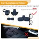 thumbnail image 5 of Clip para gafas de sol en el parasol del coche Unique Bargains, soporte magnético de cuero PU azul, 5 of 7
