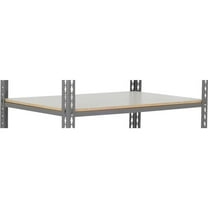 Global Industrial SBS1236L Standard Duty Boltless Shelving Additional Shelf - Laminate Deck, Gray - 36 x 12 in.