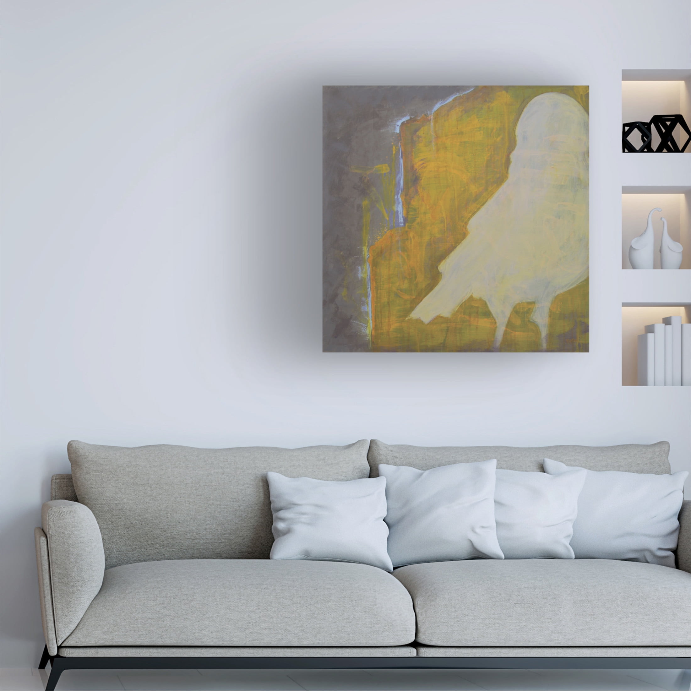 Canvas Wall Art - Nicole Dietz 'Yolk' Wall Art for Living Room, Bedroom, or Office Décor by Trademark Fine Art - 24 x 24 Inches
