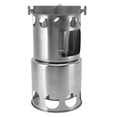 thumbnail image 4 of Rupoun Portable Wood Burning Camp Stove Stainless Steel Collapsible Outdoor Camping Stove Set for Backpacking Survival Cooking with Wood Branches Leaves Pine Cones (5.12 inches / 13 cm), 4 of 7