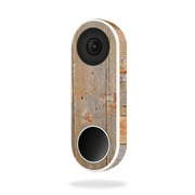 MightySkins NEHEL-Barn Wood Skin for Nest Hello Video Doorbell - Barn Wood