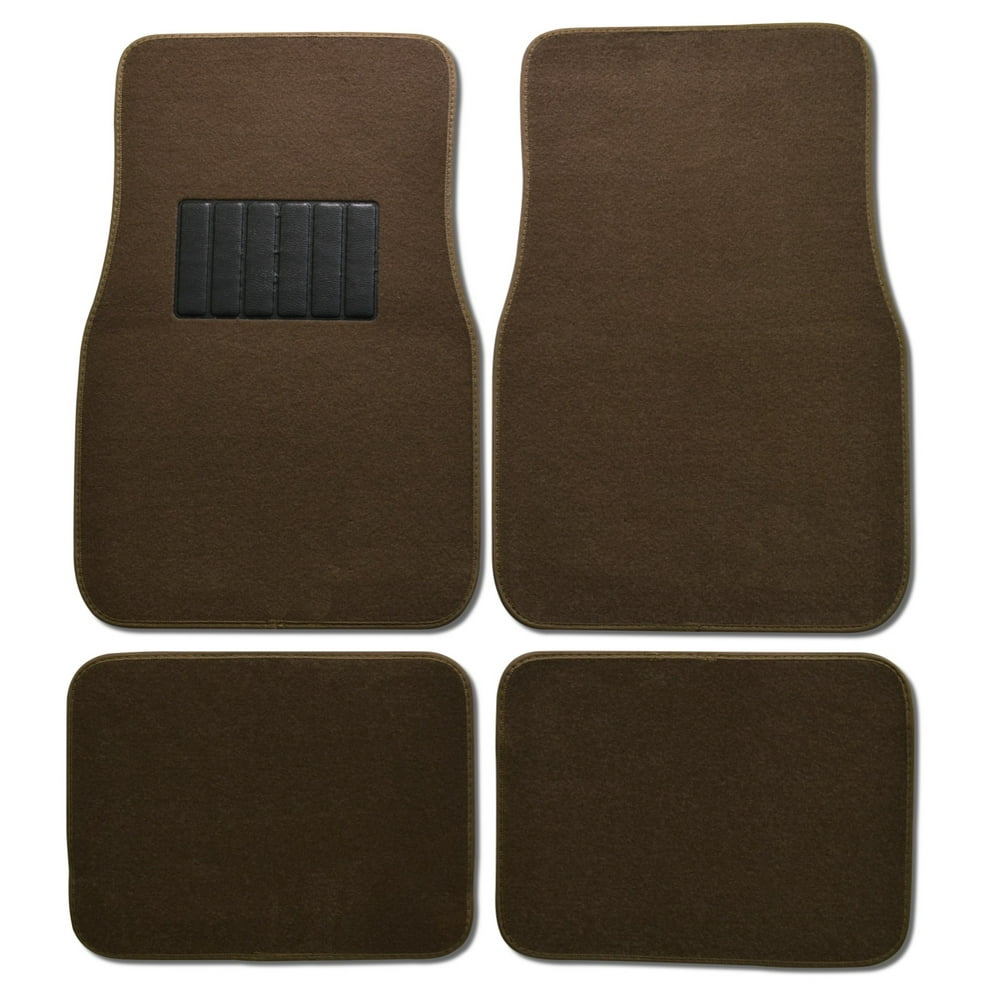 BDK Car Floor Mats 4 Pieces Carpet Protection Universal Fit for Car