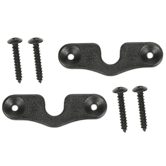 CROSSDESIGN Black Sun Visor Clips Fit for Jeep Newer JK, JL, JT GLADIATOR, WRANGLER 2018