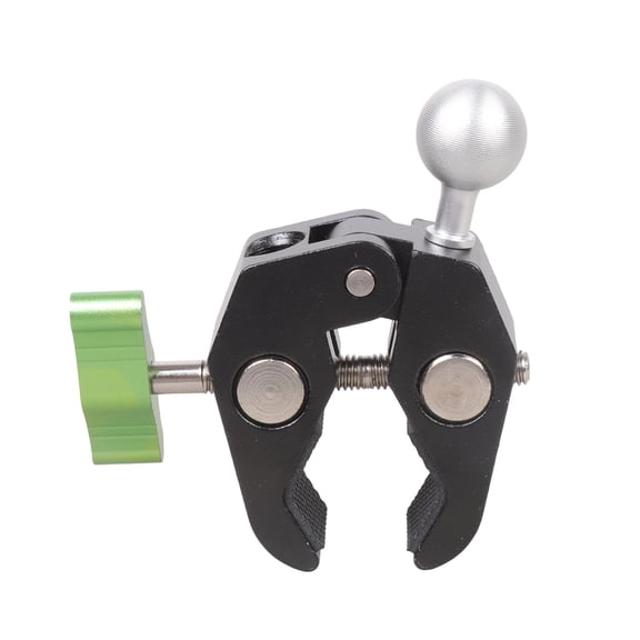 Aluminum Handlebar Clamp Base Motorcycle Phone Holder Claw Clamp Base 17mm Head for Rails 12-50mm Phone Holder