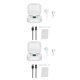 thumbnail image 4 of sweethay ES1 Auriculares inalámbricos Bluetooth 5.0 Auriculares Auriculares deportivos Auriculares con micrófono Caja de carga Auriculares para Blanco 2piezas, 4 of 6