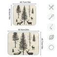thumbnail image 4 of Yayeee Dish Drying Mat for Kitchen Counter 18"x24" Microfiber Absorbent Pad, Black Deer, 4 of 7