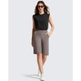 thumbnail image 7 of G4Free EverGoing Women's Bermuda Shorts with Pockets 10" - Knee Length Athletic Casual Long Shorts, 7 of 7