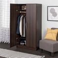thumbnail image 2 of Pemberly Row Canada Armoire Moderne de 32 Pouces en Espresso, 2 of 9