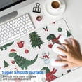 thumbnail image 4 of Long Mouse Pads for Desk,White Cartoon Christmas Dinosaurs Sweaters Desk Mats on Top Of Desks, Desk Mouse Pad Extra Large with 3mm Non-Slip Base and Stitched Edge for Gaming,Work,Home 31.5"x11.8", 4 of 5