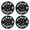 Black Lacquer4, variant on (4 Pack) Hubcap Wheel Cover Replacement 15" Hub Caps Universal Wheel Rim Cover ABS Material Exterior Accessories Snap on Car Truck SUV(15-inch,Silver Lacquer & Black Lacquer)