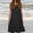 *Black, variant on ClodeEU Women's Sleeveless Crewneck Tiered Ruffle Midi Dress,Casual Loose Summer Beach Sundress Black,Women's Plus L