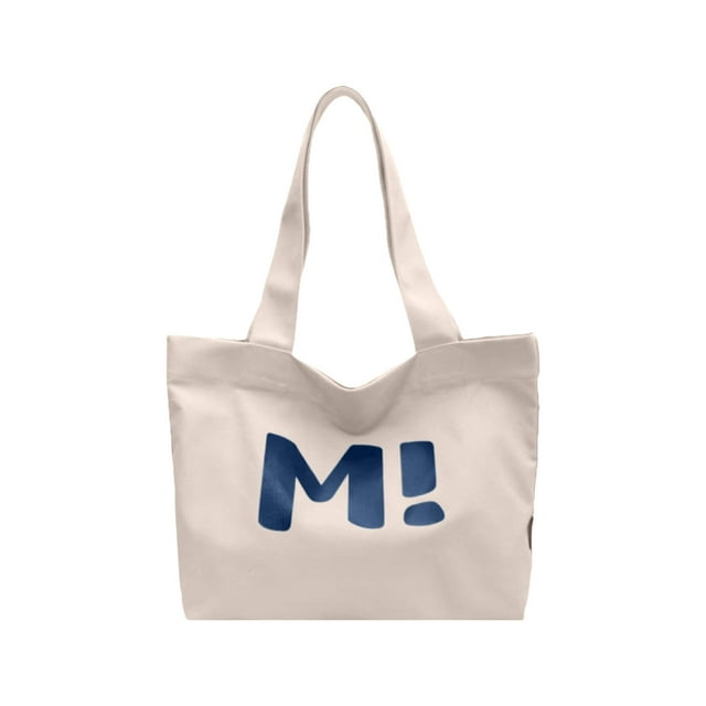 White Canvas Tote Bag A Large Capacity And Versatile Shoulder Bag Suitable For Work The Beach Travel And Shopping Magnetic White