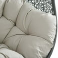 thumbnail image 6 of Modway Hide Sunbrella® Fabric Swing Outdoor Patio Lounge Chair Without Stand in Gray Beige, 6 of 6
