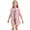 Pink, variant on Girl's Crochet Sheer Open Front Swim Cover Up Short Sleeve Summer Beach Kimono Swimsuits