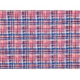 thumbnail image 2 of Zelouf Stretch Poplin Print  , Sewing, DIY, Crafts Fabric by the Yard, 843 Orange/blue, 5 Yard, 2 of 2