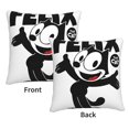 thumbnail image 3 of Fundas de almohada de terciopelo de Felix The Cat, fundas de almohada decorativas suaves y acogedoras con cremallera oculta para dormitorio, sofá, sillón, funda de almohada de terciopelo, 3 of 8