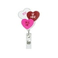 thumbnail image 5 of Retractable Badge Holder Acrylic Heart Badge Reel Creative Office School Valentines Day Gift, 5 of 8