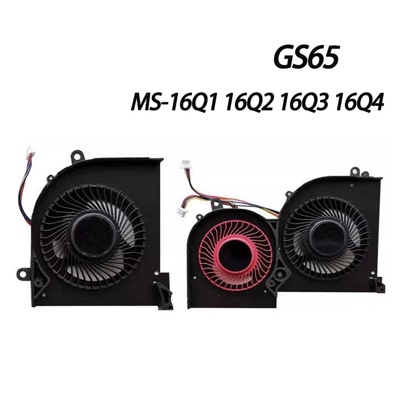 Laptop Cooler CPU GPU Cooling Fan For MSI GS65 GS65VR P65 MS-16Q2 16Q1 16Q3 MS-16Q4