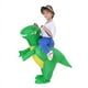 thumbnail image 1 of Disfraz inflable de T-Rex para adultos y niños, disfraz inflable de dinosaurio para Halloween, disfraz de cosplay, ropa de fiesta para mascotas, 1 of 6