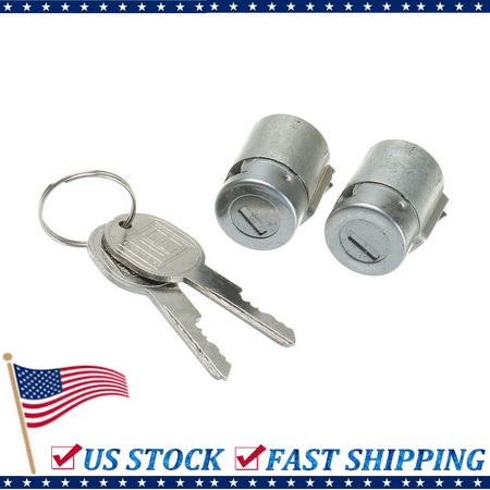 1998 Chevrolet Tahoe Axle 1Pair Lockcraft Door Lock Cylinders + cylinder 2 Keys for Chevrolet Suburban Truck C/K Suburban Tahoe S10 ()