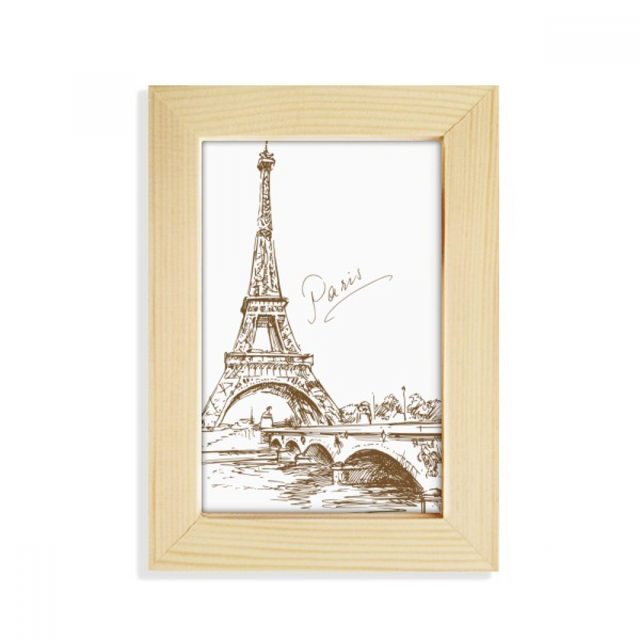The Eiffel Tower Paris France Desktop Display Photo Frame Picture Art Painting 5x7 inch