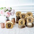 thumbnail image 2 of 1-10 Wooden Table Number Rustic Party Wedding Decoration Number Block Decor R5Z7, 2 of 6