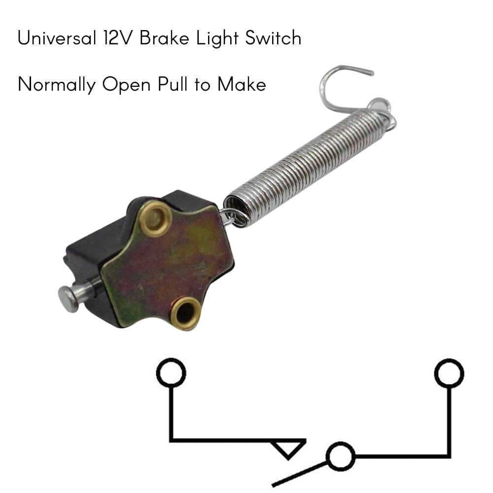 Universal 12v Brake Light Switch Normally Open Pull To Make