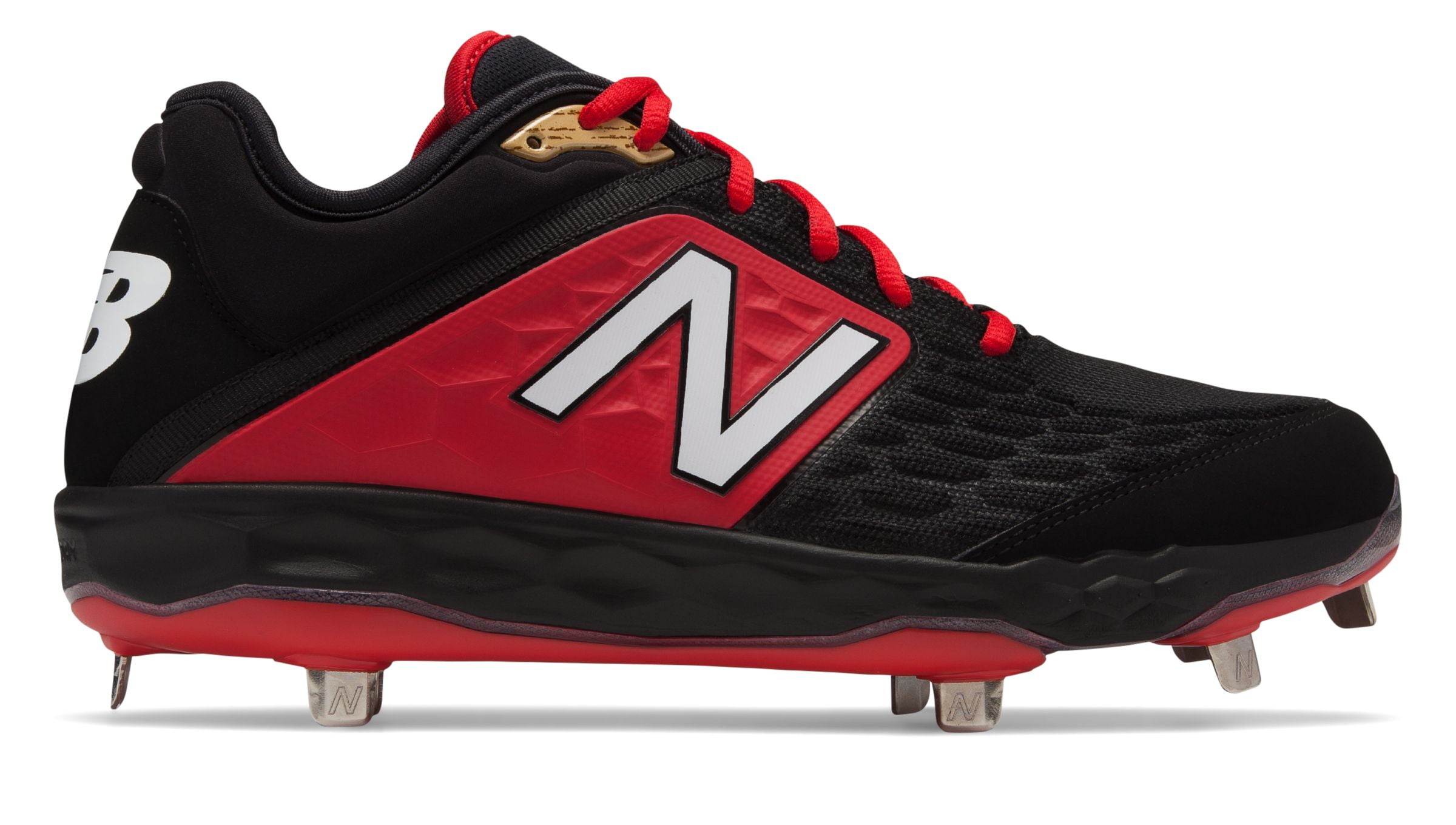 red and black new balance cleats