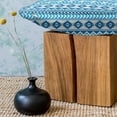 thumbnail image 3 of Tribal Fluffy Throw Pillow Cushion Cover, Aztec Pattern with Geometric Folk Cultural Forms Prehistoric Image, Rectangle Accent Pillow Case, 26" x 16", Blue White, by Ambesonne, 3 of 5