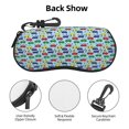 thumbnail image 3 of Vsdgher Transport Sunglasses Soft Case Neoprene Zipper Eyeglass Case, Zipper Portable Spectacle Cases for Men Women, 3 of 6