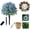 Blue, variant on 8 Types Bundles Artificial Flowers for Outdoors Decoration,Faux UV Resistant Violet Flowers with Leaves,for Garden Home Porch Outside Indoor Yard Home Patio Decor(Blue)