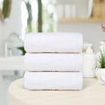 thumbnail image 3 of Dewalls Maisons 3-Pack Large Bath Towels, 100% Cotton 27x54 Inches, Quick Drying, Super Absorbent, Perfect for Daily Use, Bathroom & Hotel - White Color, 3 of 9