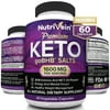 Nutrivein Premium Keto Weight Loss Supplement, 1600 mg, 60 Capsules