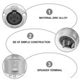 thumbnail image 5 of Homoyoyo 2Ud Panel Mount Conector 3 Para Micrófono Con Material De Zinc Plateado, 5 of 5
