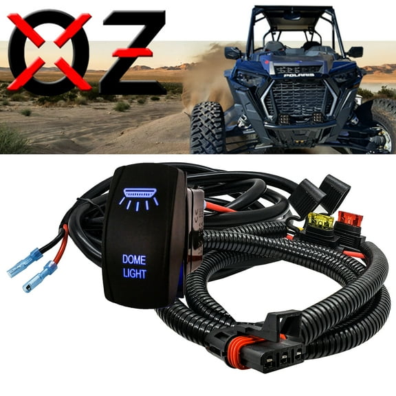 5ft. Power Bus Bar Plug Wire Harness Kit for LED Dome Lights Compatible with Pulse Power Busbar Polaris  RZR Pro Ranger Crew XP 2018-2023