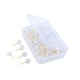 thumbnail image 4 of 100 alfileres de posicionamiento, agujas de coser, accesorios, alfileres rectos para bricolaje, acolchado Oro redondo, 4 of 9